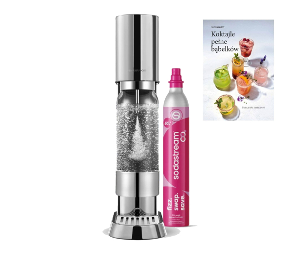 SodaStream Zestaw saturator ENSO ST + książka z przepisami - 1591399 - zdjęcie